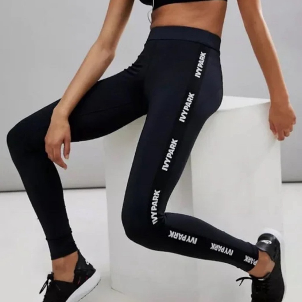 Ivy Park Active Logo Taped Side Stripe Leggings
